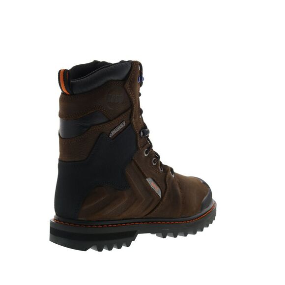 Hoss Mens Bronc 8 Inch Soft Toe Brown Boots (NWT) - Picture 7 of 7